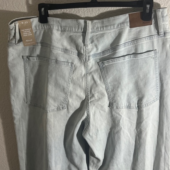 Madewell The Perfect Vintage Wide-Leg Crop Jean women’s Size 33 NWT - Picture 10 of 15